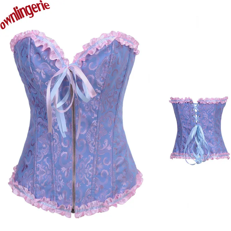 Женский корсет в стиле стимпанк готический со шнуровкой на талии и 5 видов