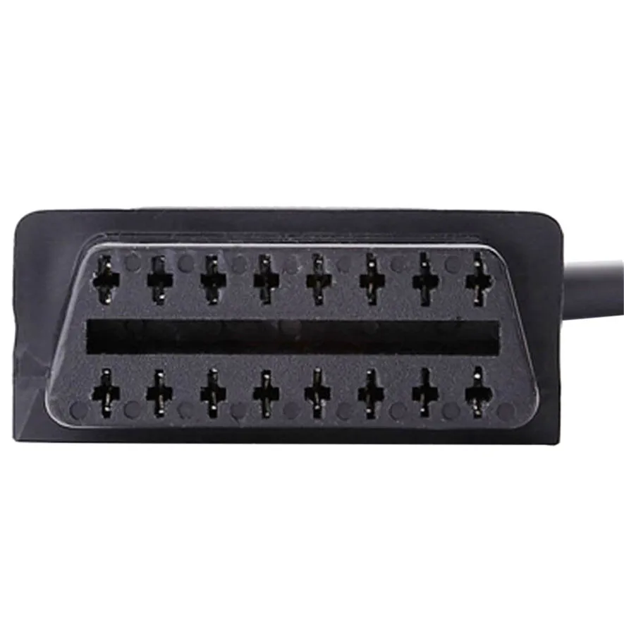 Диагностический кабель для Vauxhall/Opel переходник с 10 Pin на 16 OBD2 Черный ABS высокое