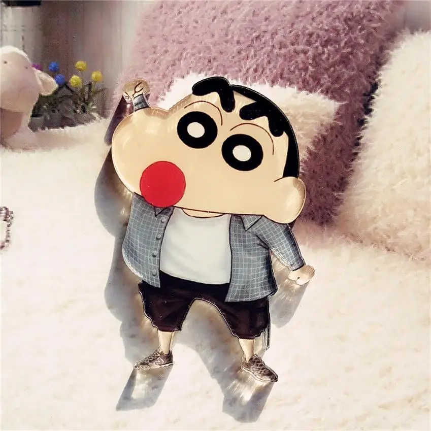 1 шт. Горячая милый мультфильм аминовая акриловая брошь Crayon Shin-chan значки булавка на рюкзак Одежда Декоративные броши