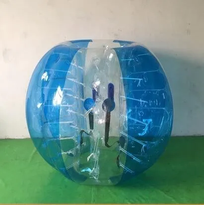 1m Half Blue tpu Материал воздушный шар Футбол Зорб мяч 1 м 1,2 м 1,5 м 1,7 м воздушный бампер мяч взрослый надувной пузырь футбол, Зорб мяч - Цвет: 1m Half Blue