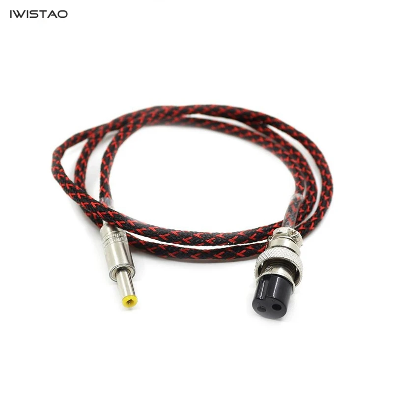 

IWISTAO HIFI DC кабель питания GX16 2P Вилка 1 положительный 2 отрицательный к DC вилке 5,5x2,1 мм 1,2 м