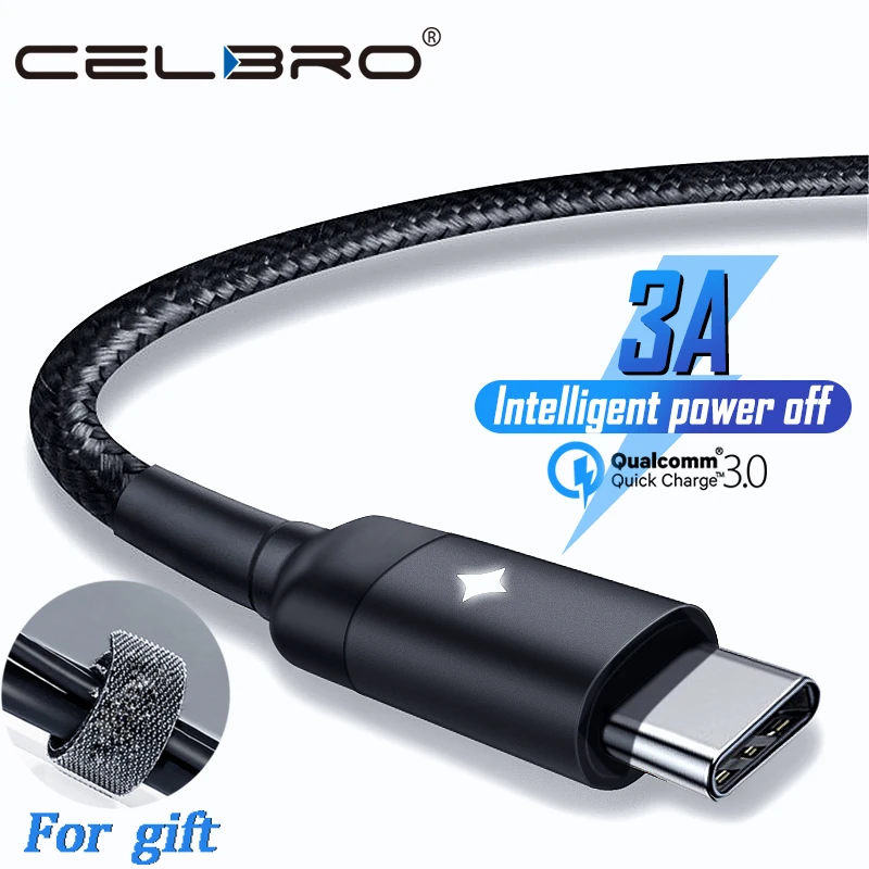 Кабель зарядного устройства микро usb Smart Power Off Usb Type C 3 1 Быстрая зарядка Usbc Mikro Cavo
