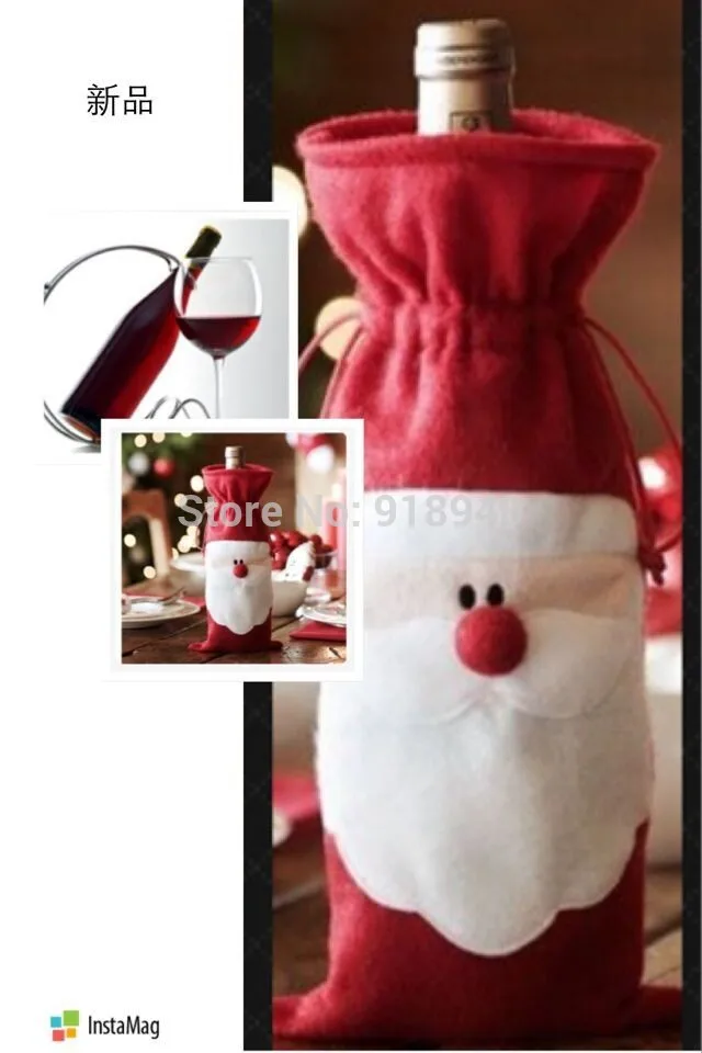 Рождественский Подарочный пакет с Санта-Клаусом для бутылок необходимые