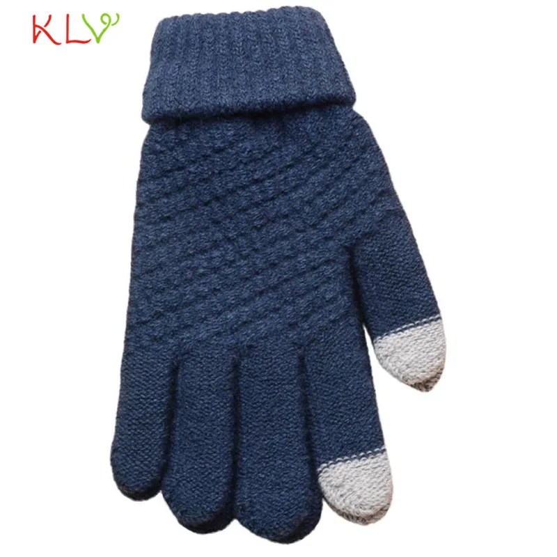 Мужские и женские шерстяные перчатки зимние теплые варежки 17SEP7|gloves knit|mitten glovesknitted