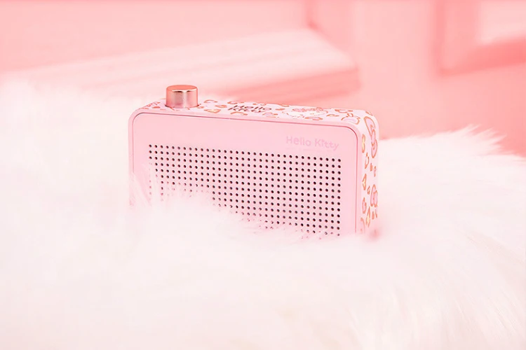 Emie hello kitty Радио беспроводной Bluetooth динамик Maiden розовый ретро стерео музыкальная шкатулка портативный плеер MR04 подарок для девочек