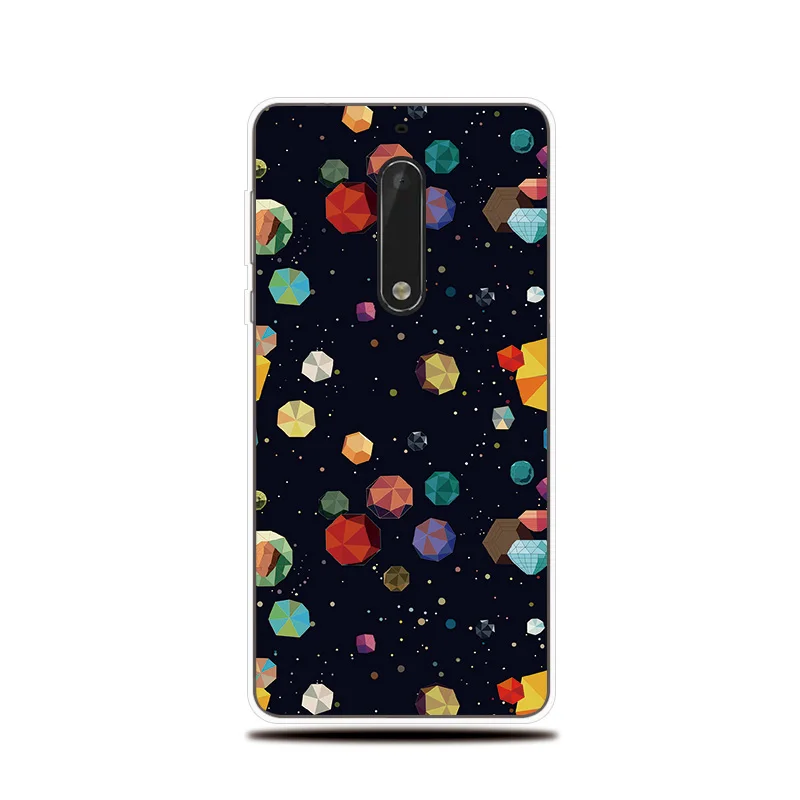 Silicone Phone case For Nokia 2.1 3.1 5.1 6.1 Plus Soft Cover Outer Space Planets Pattern Shell 3 5 6 8 Case |