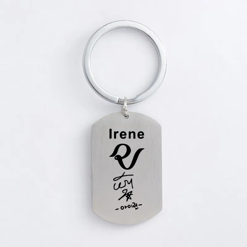 Брелок kpop из красного бархата и нержавеющей стали брелок для ключей со звездами