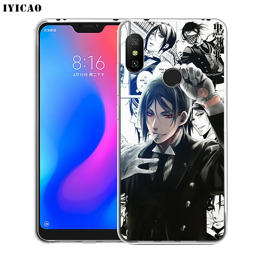 IYICAO Черный Дворецкий Себастиан мягкий силиконовый чехол для телефона Xiaomi Redmi 4A 5A
