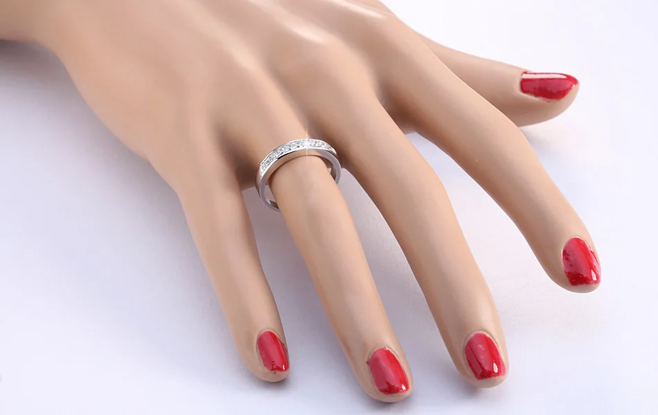 ORSA JEWELS, роскошное обручальное кольцо с австрийским цирконием для женщин, кольцо вечности,, розовое золото и серебряное кольцо, поставщик OR24