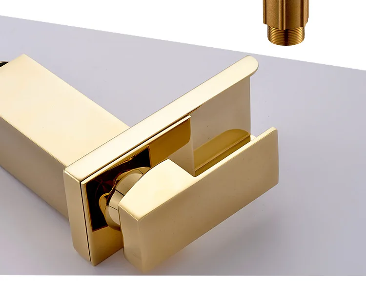 Смеситель для раковины в европейском стиле с золотым покрытием смеситель ванной