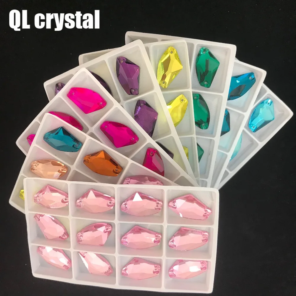 Special-shaped crystal sewn on rhinestones without claws flat back Navette стразы stone used for clothing decoration | Дом и сад