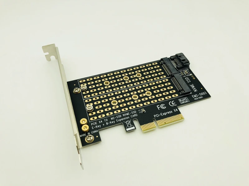 NGFF к PCI Express X4 адаптер M ключ B ключ двойной Интерфейс карты M.2 Накопитель SSD с протоколом NVME Поддержка PCI Express 3,0 2230 2242 2260 2280 Размеры M2 SSD