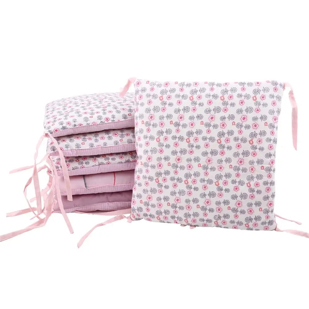 

6 Pcs/set Baby bed bumper cotton Star Crib Circumference Embroidered cotton Cartoon animal Baby's seat cushion Anti-collision
