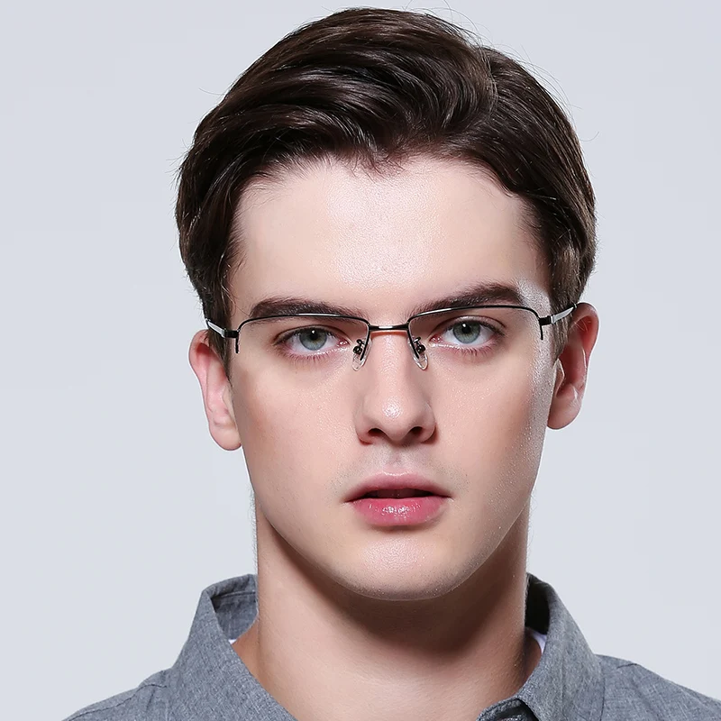 Мужская оправа для очков FENCHI винтажные прозрачные очки близорукости с синими