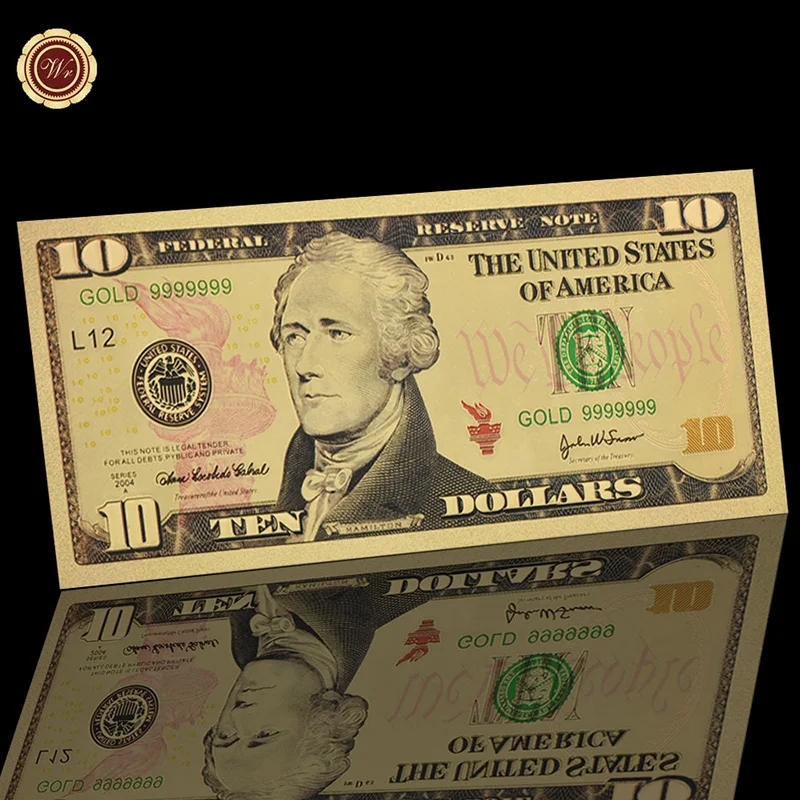 WR новая американская бумага для денег 5 долларов обычная купюра качество 24k 999 9
