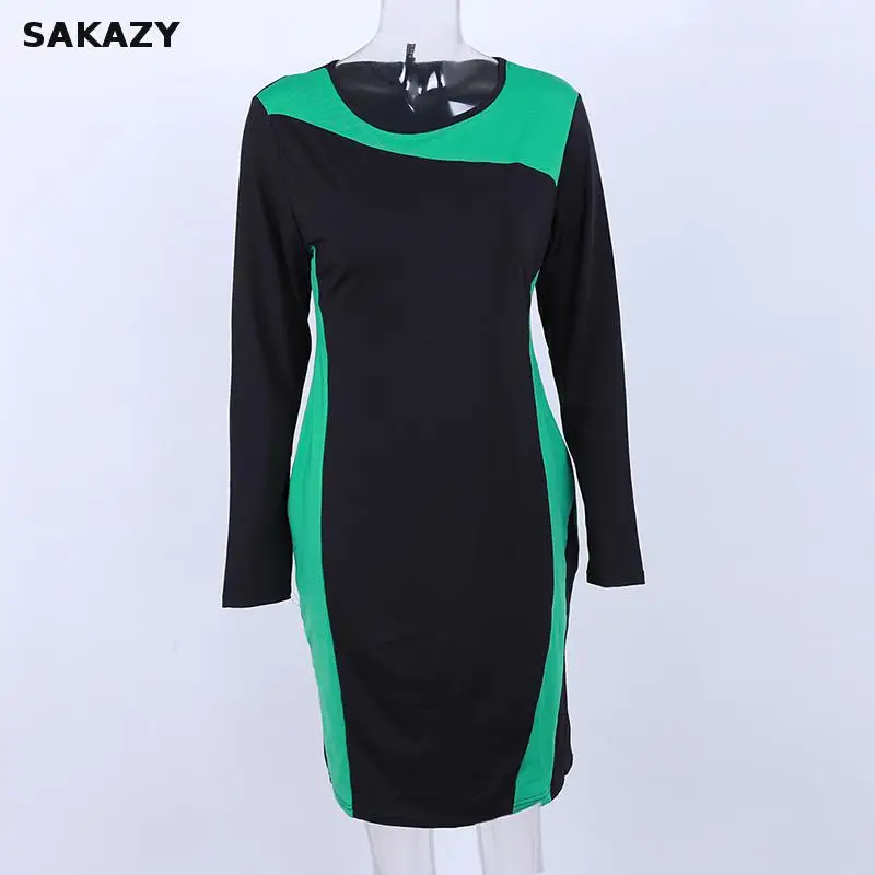 Sakazy размера плюс L 6XL облегающие эластичные женские элегантное платье в стиле