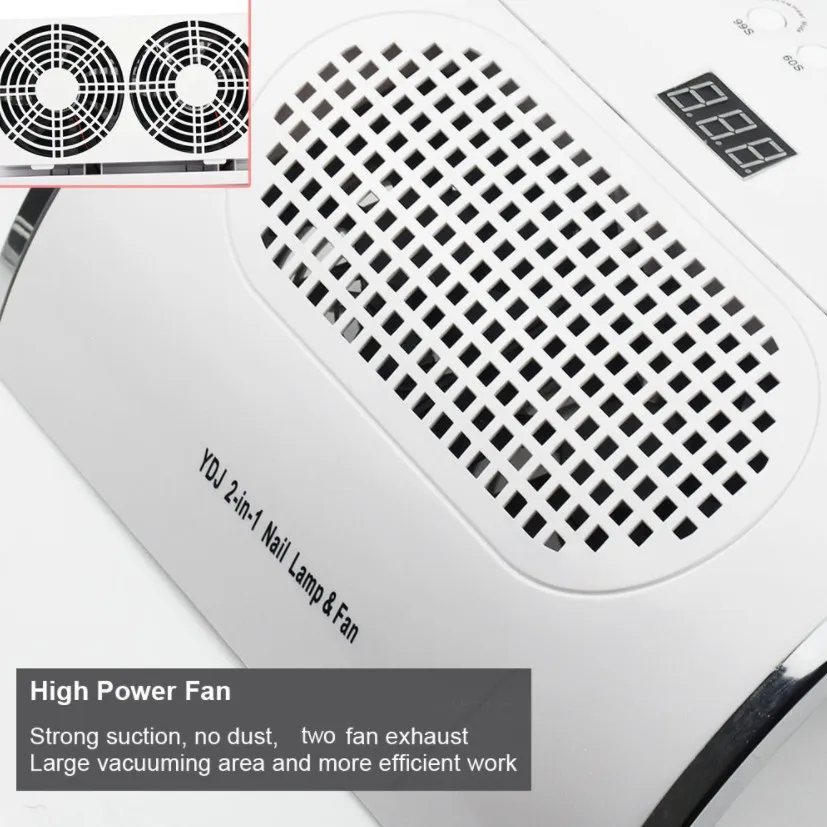 80 Вт коллектор для всасывания пыли с ногтей мощный пылесос большого размера УФ