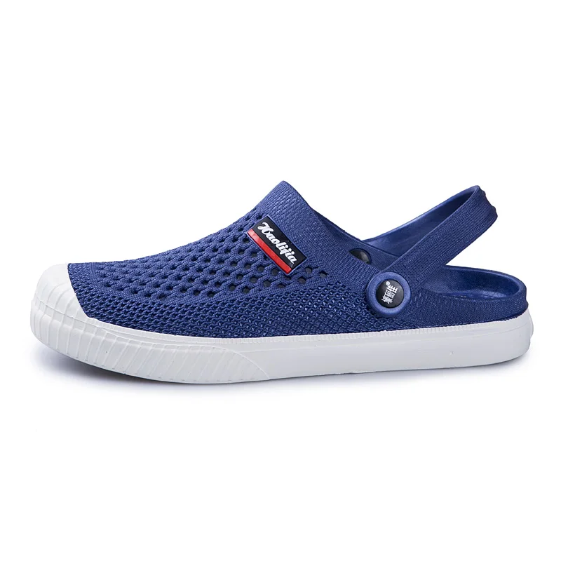 BLUE Sapato feminino; коллекция года; брендовые беспошлинные сабо для влюбленных; 6 цветов; обувь с кроком; мужские сандалии с ремешками; летняя пляжная обувь для плавания; мужская обувь - Цвет: BLUE