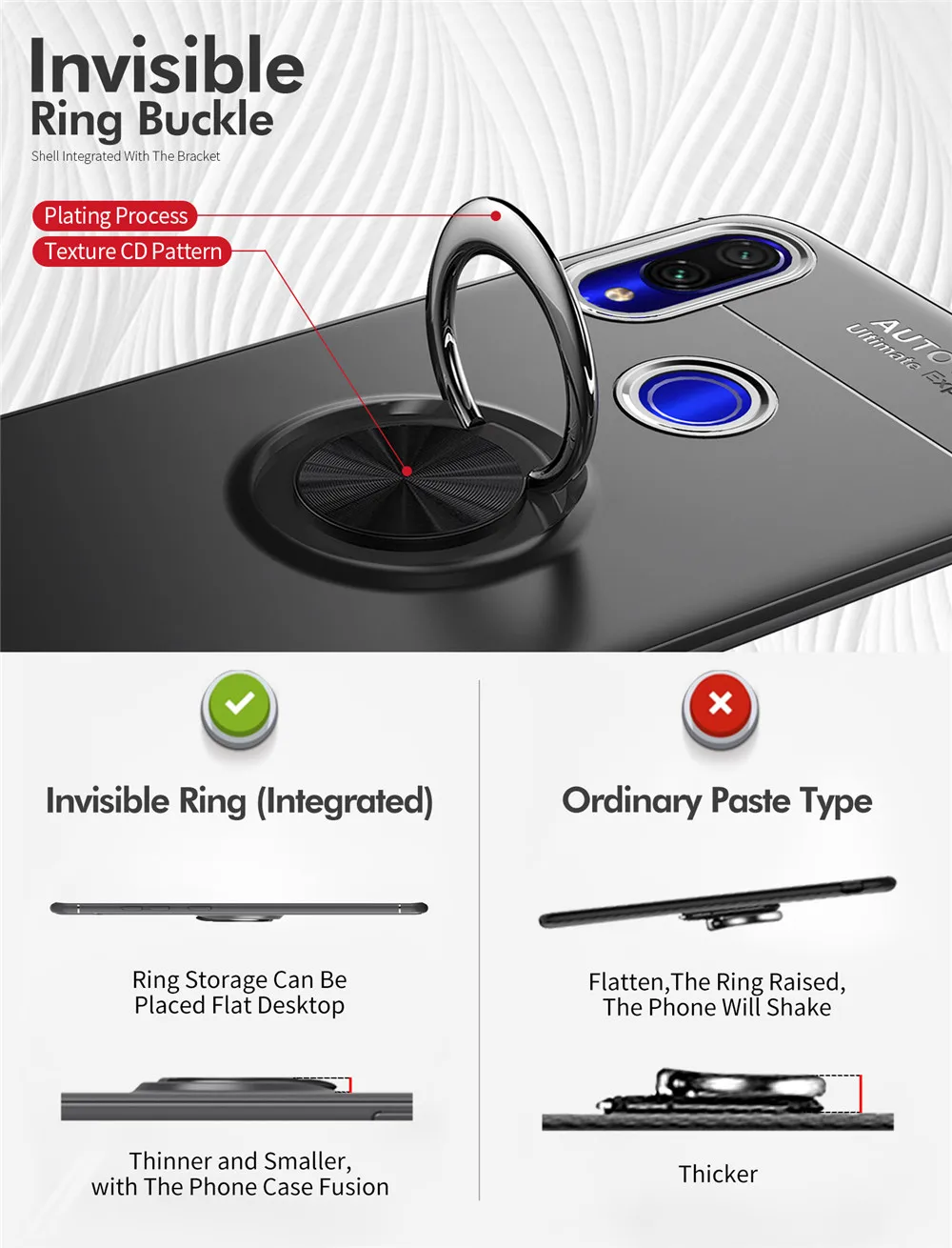Для samsung Galaxy M10 M20 M30 A10 A20 A30 A40 A50 A70 чехол Note 10 Pro металлическое магнитное кольцо держатель мягкий силиконовый роскошный чехол