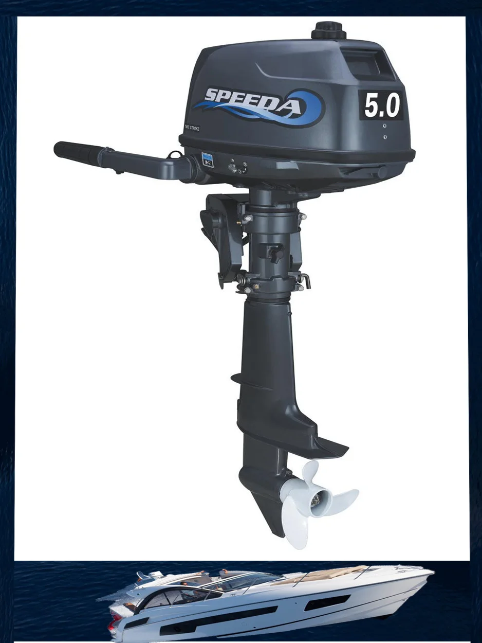 

Factory Sale Speeda 5HP 2 stroke fishing boat outboard engine, outboard boat motor for sale, water cooled with discount( 5.0 2T)