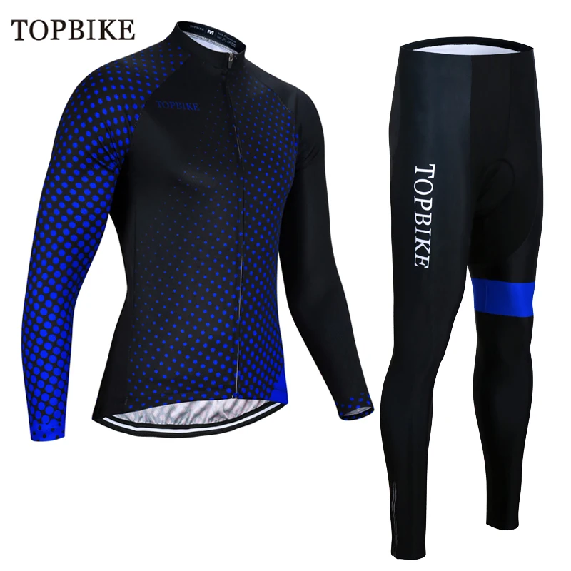 TOPBIKE Велоспорт Джерси Набор MTB велосипед одежда Униформа гоночный велосипед одежда ropa ciclismo hombre цикл мужские платья длинные наборы