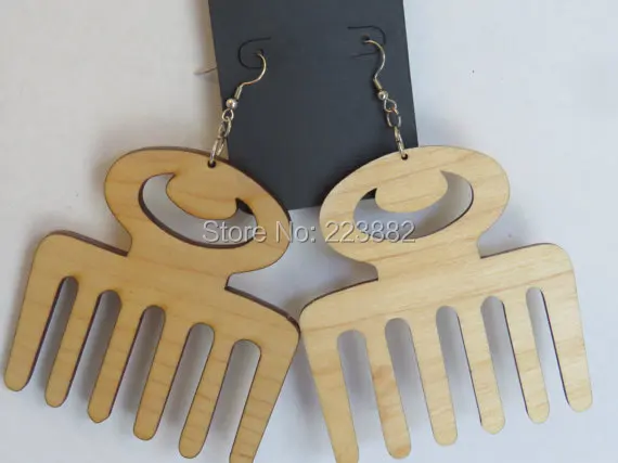 7 парт/Лот Необработанные Оптовые африканские деревянные серьги|wooden earrings|afro