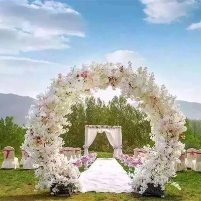 Металлический цветок круглая свадебная АРКА украшение для вечеринки 2 3 м высотой