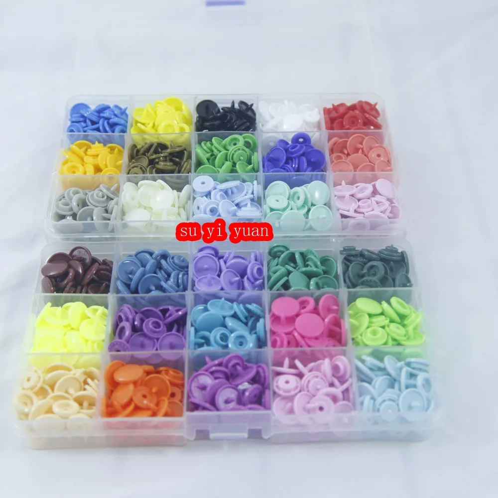 300 SETS/LOT Two box baby snap buttons Diameter 12mm mix color sold KAM T5 clothing accessories | Дом и сад