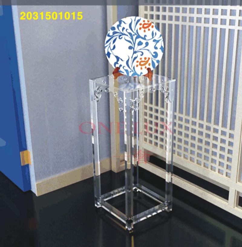 Высокая прозрачность гравировка акриловая скульптура подставка квадратные