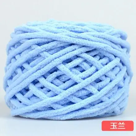 09 Sky Blue 600 г/пакет/6 шт., вязаная толстая пряжа, хлопок/акрил, толстая пряжа для шапки, шарфа, свитера, детская теплая одежда, ручная вязка - Цвет: 09 Sky Blue