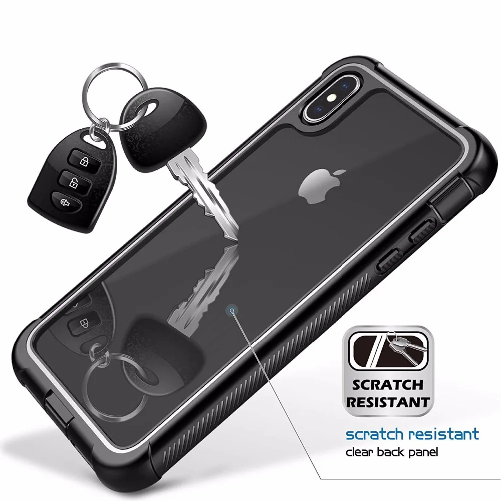 Чехол для iPhone Xs Max Противоударная грязеотталкивающая защита встроенная экрана 6 5