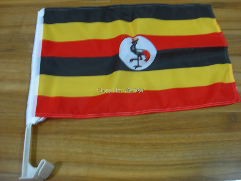 30x45 см jamhuri Ya Уганда окна автомобиля баннер флаг бесплатная доставка|flag banner|car window