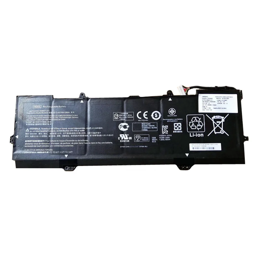 7XINbox 11,55 V 84.08Wh 7280 мА/ч, YB06XL Аккумулятор для ноутбука HP HSTNN-DB8 928427-271 3ICP5/50/83-2