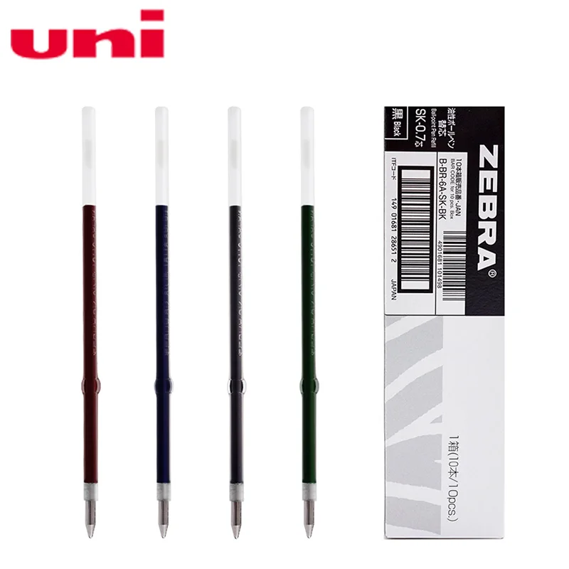 12pcs Zebra BR 6A SK Refills for B4SA1 B4SA2 B4SA3 Ballpoint Pen 0.7 mm 4 colors to choose|pen refills|zebra refillzebra pen refills |