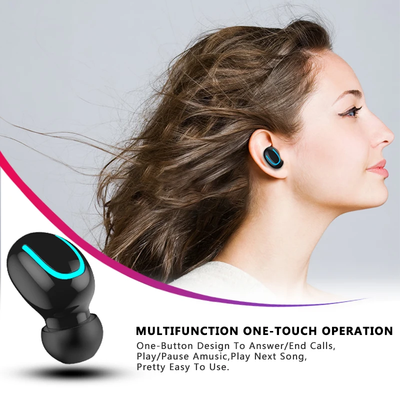Bluetooth наушники TWS беспроводные Blutooth 5 0 свободные руки спортивные игровая
