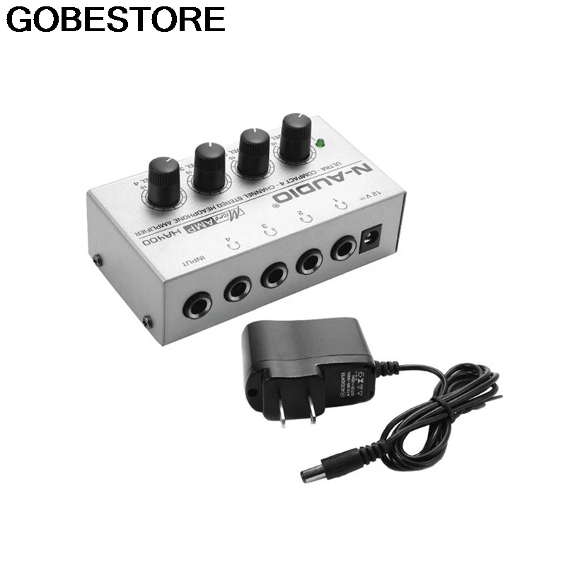 Серебряный HA400 ультра компактный 4 канала мини аудио стерео усилитель для