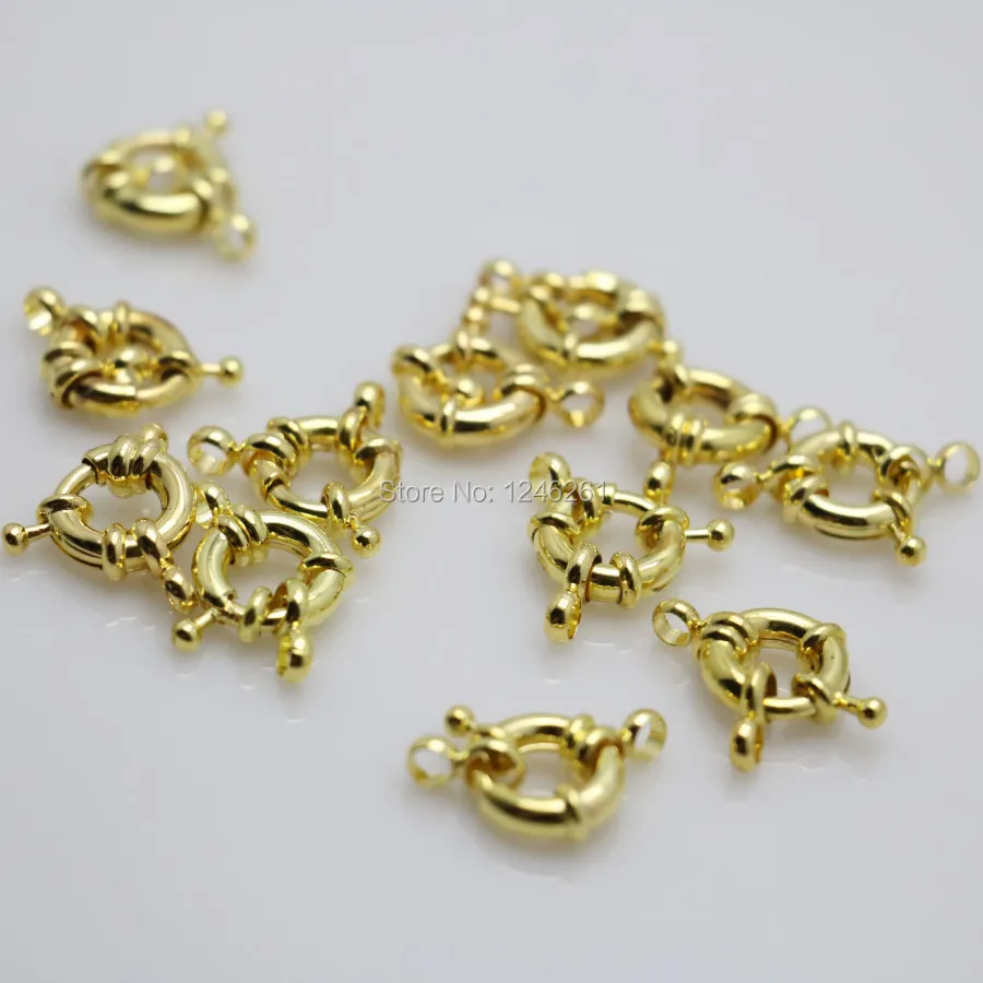 Застежка-кнопки для руля металлическая золотистая 5 шт. | Украшения и аксессуары