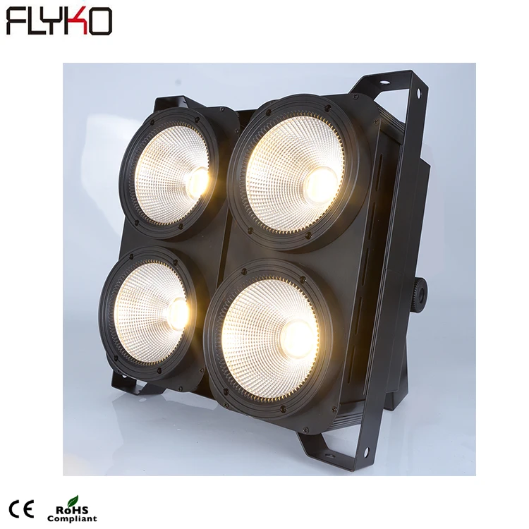 

Бесплатная доставка 4 глаза теплый белый DMX 4 глаза 100 Вт LED Par свет