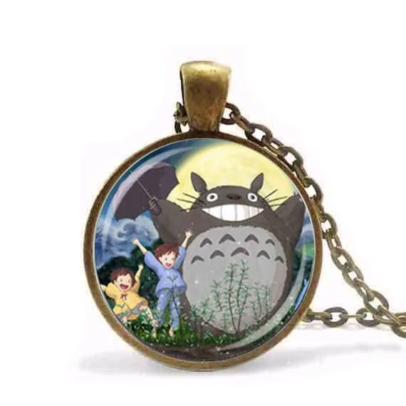 Аниме Мой сосед ожерелье Тоторо кулон сказочная цепочка Ювелирные изделия для