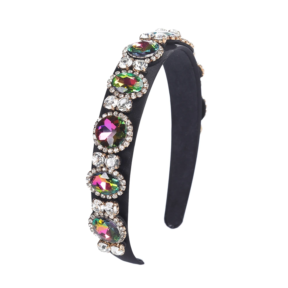 Molans ручной работы Искусственный драгоценный камень барокко обруч для волос