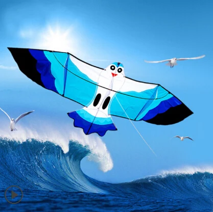 

free shipping high quality 2m seagull kite with100m kite line flying bird kite flying toys hcxkite traditional chinese kites