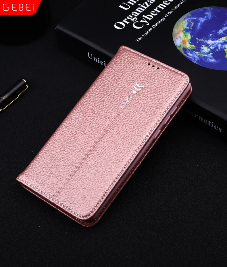 Чехол для HUAWEI P20/P20 Pro Роскошный бренд GEBEI кожаный флип уникальный магнит слот для карт дизайн крышка HP205
