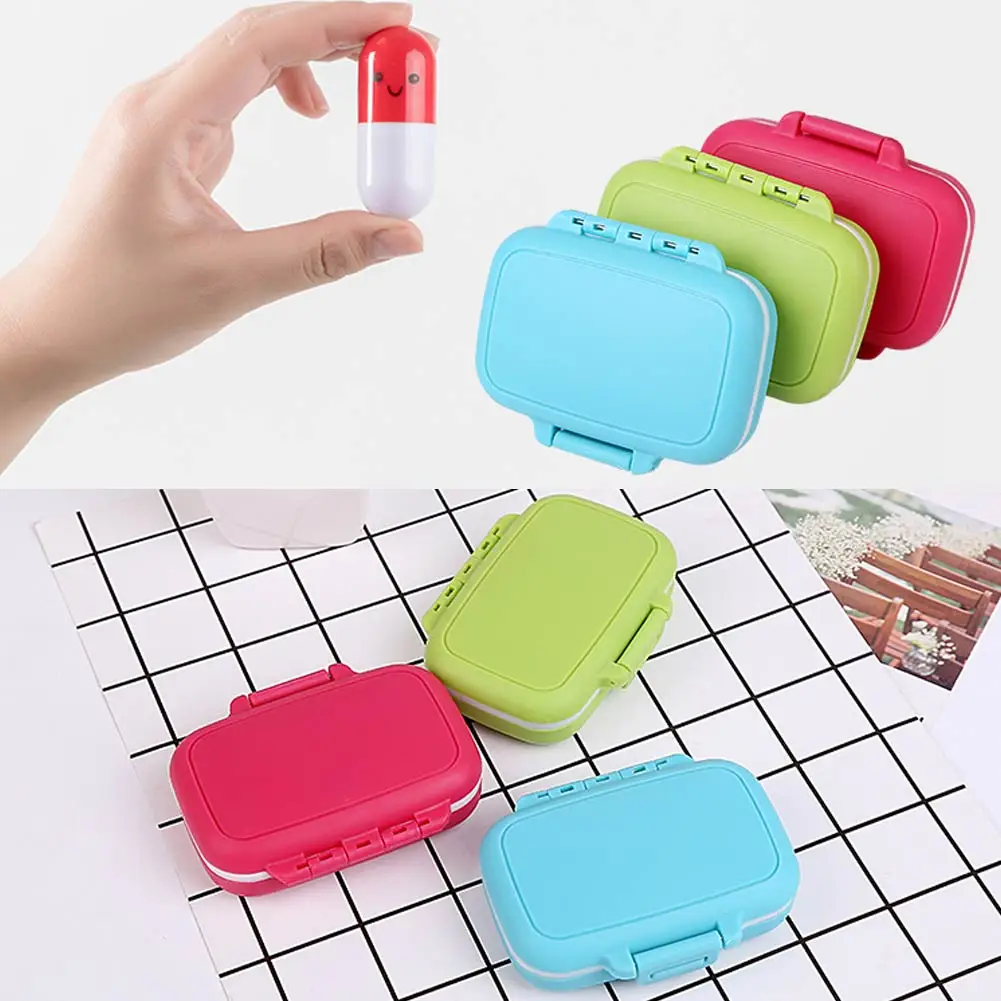 Практичный удобный ящик для хранения таблеток 3 отсека дорожный портативный