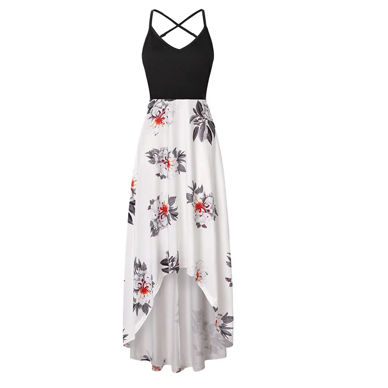 Yashangyi Robe Boheme Femme винтажное летнее пляжное платье с принтом и открытой спиной