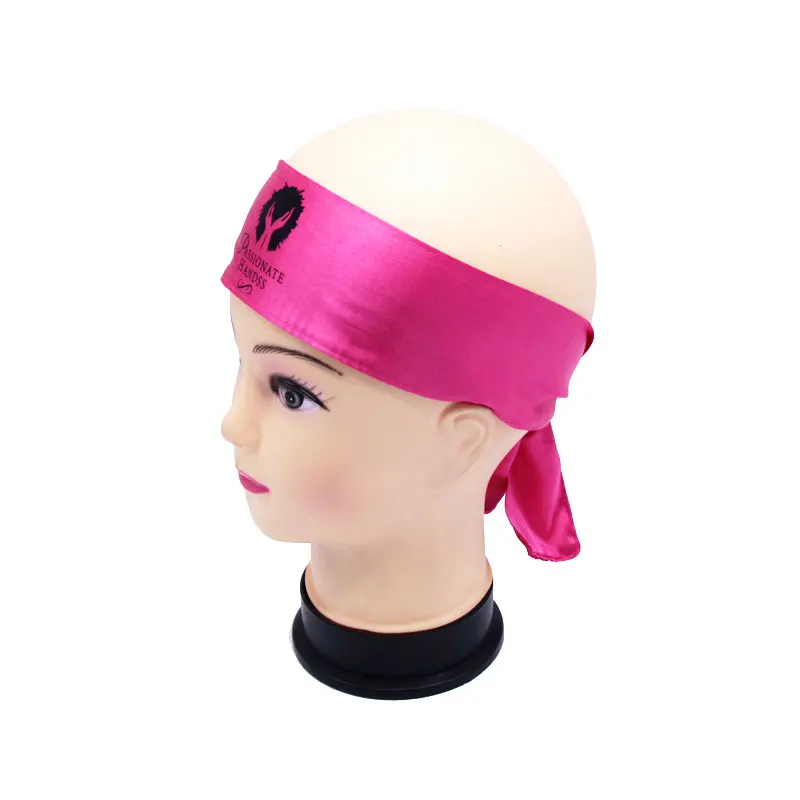 Брендовый ярко розовый шарф с индивидуальным логотипом для наращивания волос