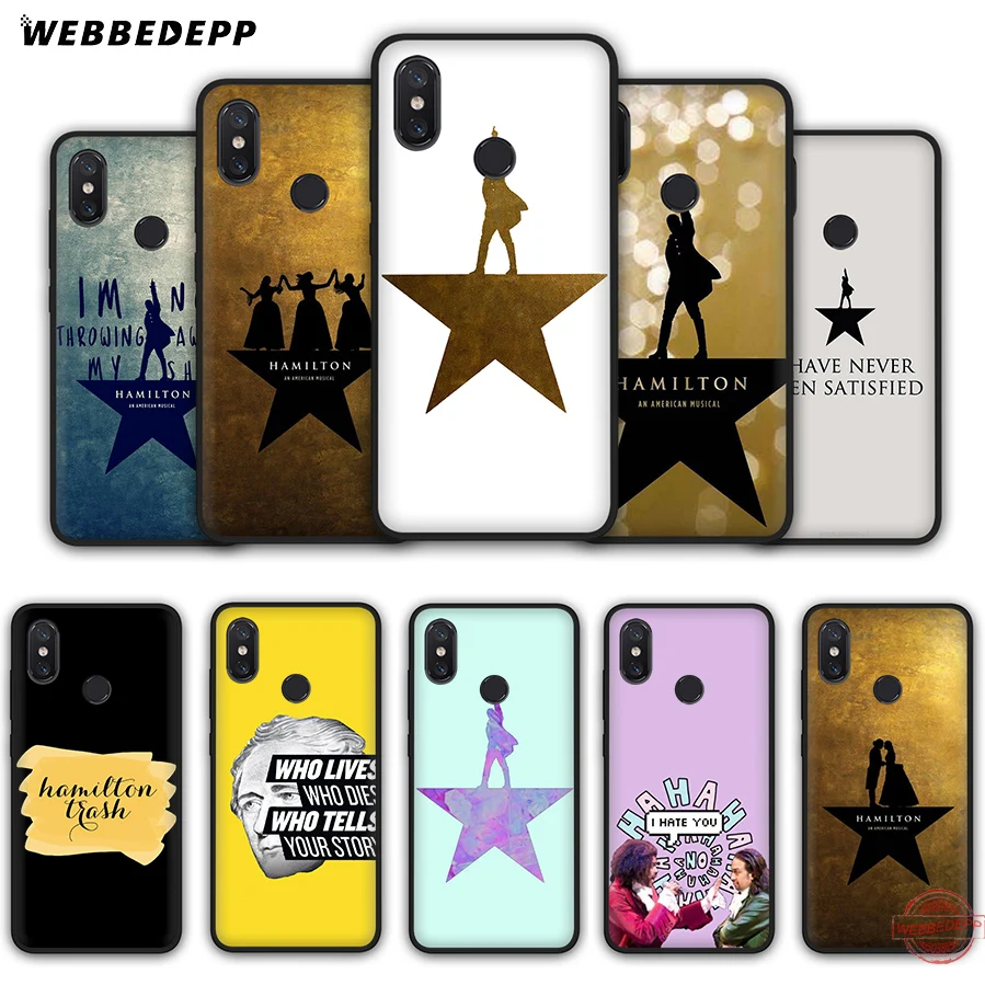 WEBBEDEPP Hamilton Musical Lyrics Soft Silicone Case for Xiaomi Mi 6 8 9 SE MAX 3 A1 A2 Lite F1 Cover | Мобильные телефоны и