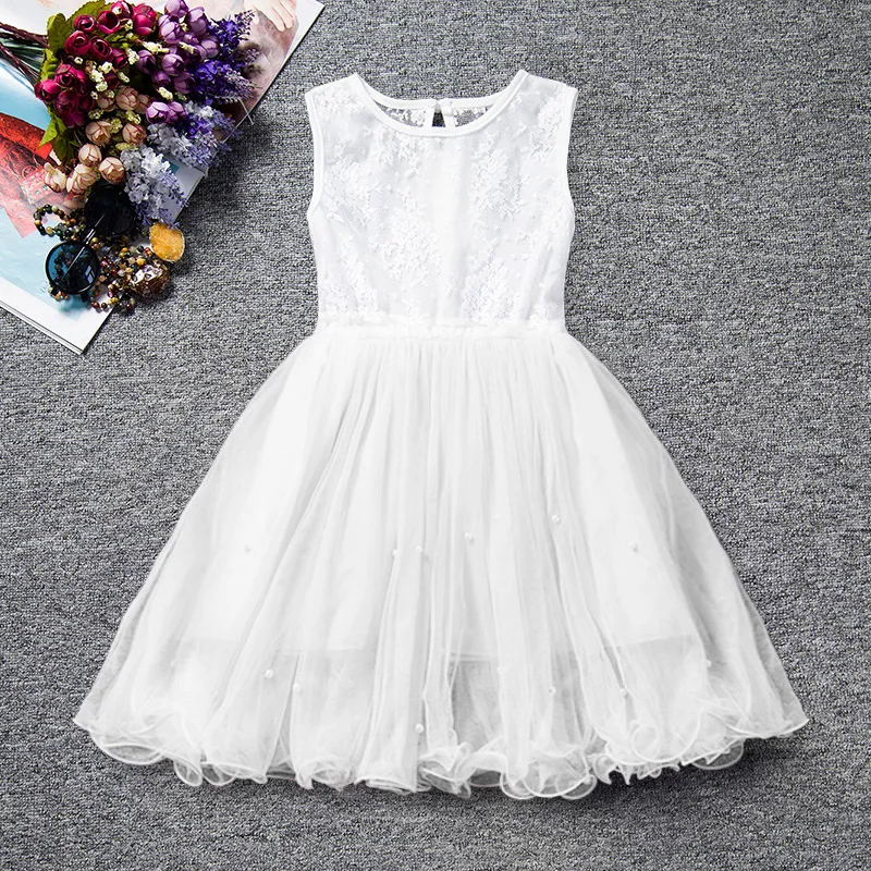 Summer Baby Party Dress For Girls Lace Flower Wedding Kids Tutu Dresses Children Princess 3-9 years Sundress | Детская одежда и