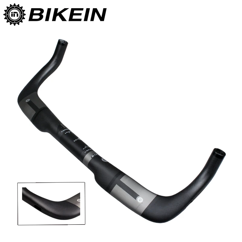 BIKEIN-сверхлегкий углеродное волокно Toray T700 дорожный велосипед TT руль 380/400/420/440 мм+ дорожный велосипед Pro стержней 80/90/100/110 мм