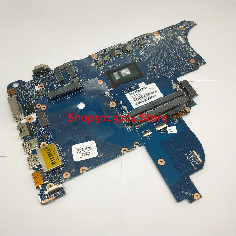 

For HP ProBook 640 G3 650 G3 640-G3 650-G3 Laptop motherboard I3-7100U 916831-001 916831-601 916831-501 Notebook PC Mainboard