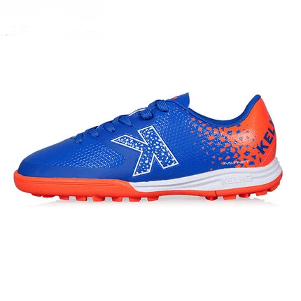 KELME, детские кроссовки, серия, для мальчиков и девочек, футбольная обувь, для детей, AG& TF, для улицы, для футбола, профессиональная тренировочная спортивная обувь, K97C - Цвет: Blue Orange